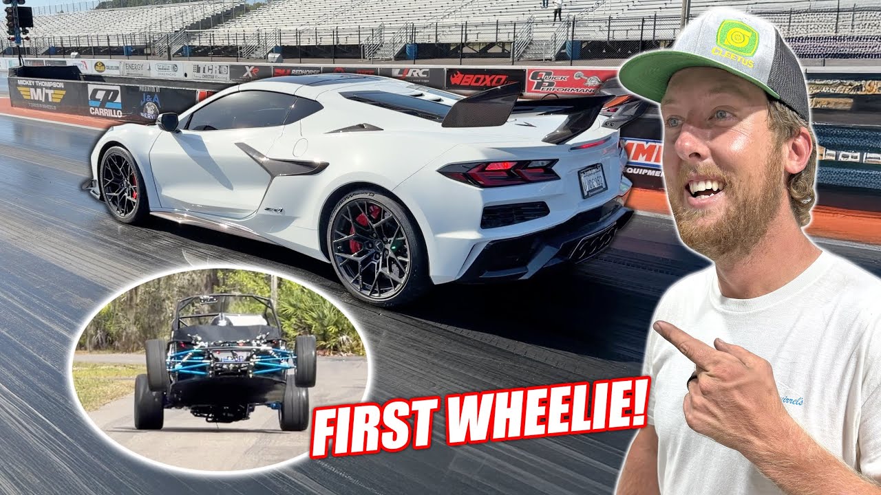 First Drag Strip Test Runs of the C8 ZR1 Show Impressive Power and Potential