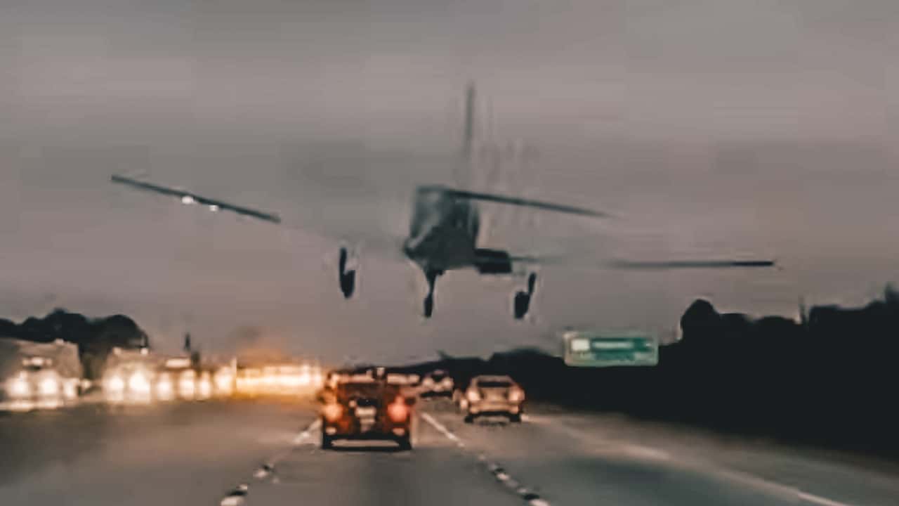 Unbelievable Emergency Plane Landing Hits Car on Florida Highway