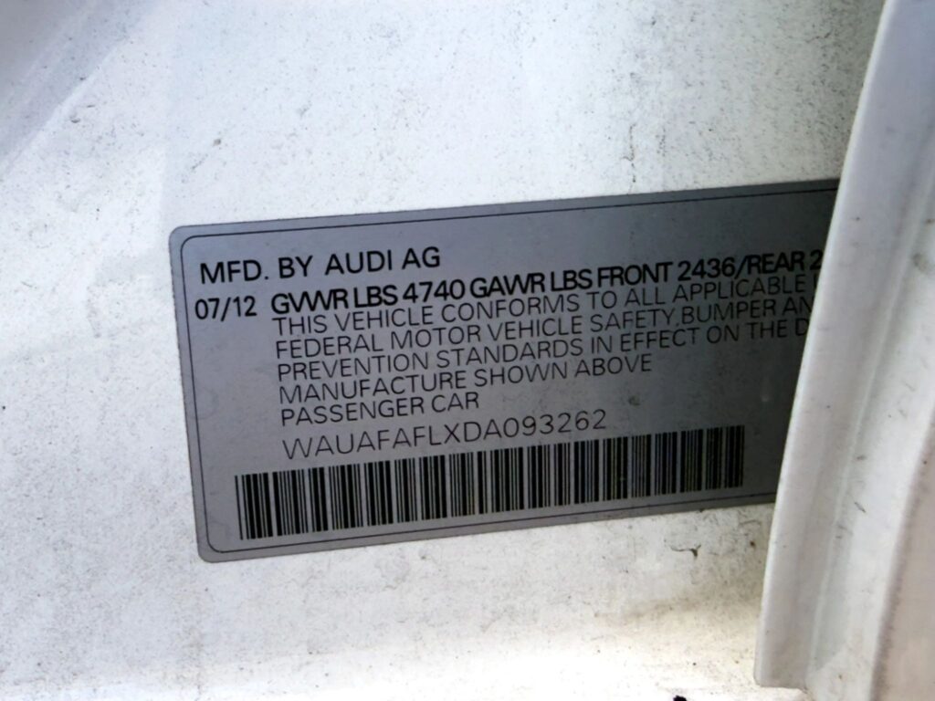 2013 Audi A4 Premium Sedan 4D