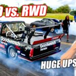 AWD vs RWD Drag Race Showdown - Intense $43,000 No Prep Battle