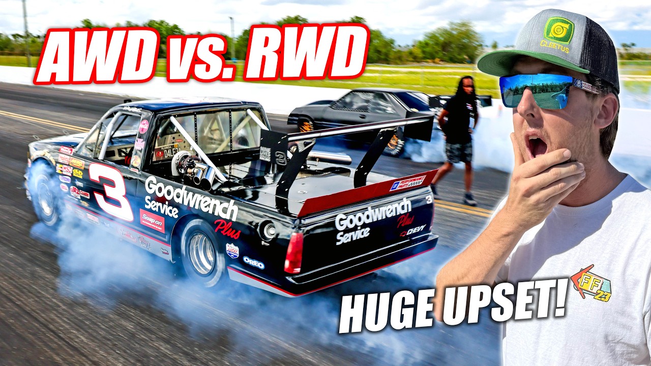 AWD vs RWD Drag Race Showdown - Intense $43,000 No Prep Battle